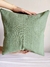 Almohadón Tusor verde seco 40x40 - comprar online