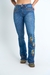 CALCA JEANS BORDADA MISS COUNTRY RUSTIC REF 1009