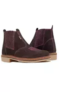 BOTINA F1000 FEMININA REF 1013 NB TERRA/ROSA