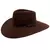 CHAPEU PRALANA 5X CAMPO II ABA/10.0 MARROM ESCURO REF 12335