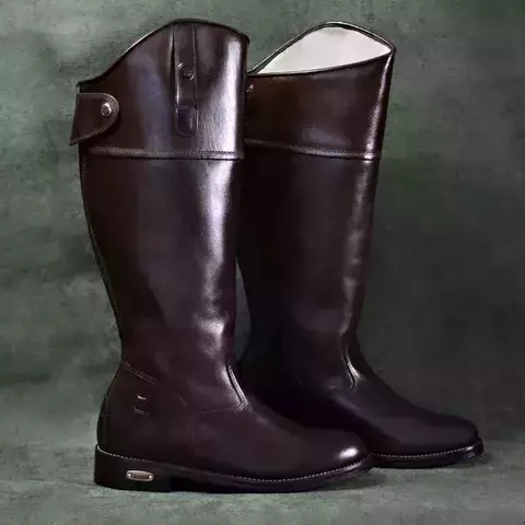 Bota Hípica Capelli Montaria Unissex Ref 1010 Café Pinhão