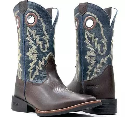 BOTA DURANGO DGO - 120117G2P - PERF JABUTICABA/AZUL MARINHO 2 COST GEL PRETO