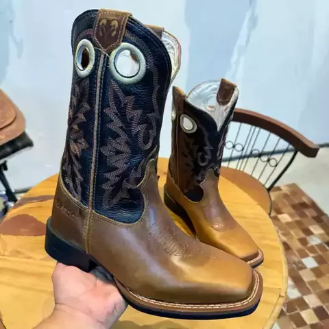 BOTA DURANGO DGO - 120124G2P - PERF RUST DOG/PRETO 2 COST GEL PRETO