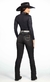 CALÇA JEANS BILL WAY FEMININA FLARE TRADIOCINAL REF 7236 PRETO - comprar online