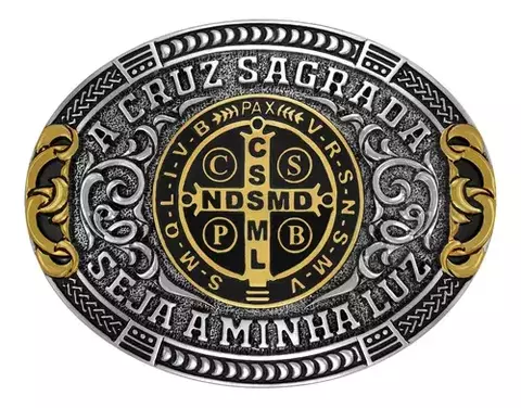FIVELA SUMETAL MEDALHA DE SÃO BENTO-CRUZ SAGRADA REF 12767FE
