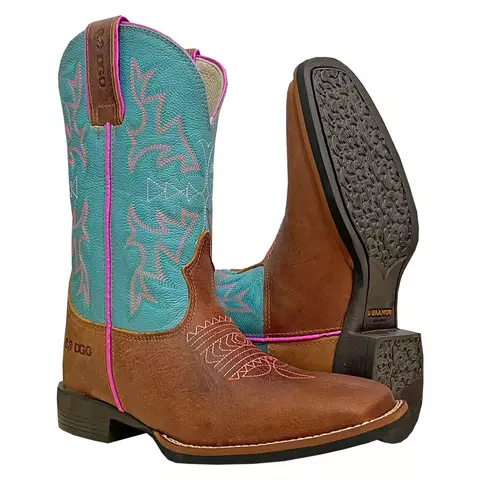 BOTA DURANGO DGO - MED DOG/BLUE 2 COST GEL PRETO REF 170013G2P