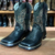 Bota Texana Capelli Country Verde Ref 8184