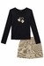 Conjunto de Blusa Manga Longa e Shorts Saia Menina - comprar online