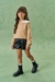 Conjunto de Moletom e Shorts Menina