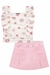 Conjunto Shorts Saia e Blusa Menina na internet