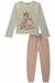 Conjunto de Manga Longa com Calça Menina