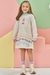 Vestido em Moletom Menina