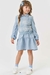Conjunto de Vestido com Colete Menina