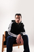 Imagen de Hoodie negro con tiras