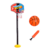 Kit Cesta de Basquete Infantil Tabela com Bola e Bombinha 115cm Altura - Pais & Filhos