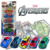 Conjunto Mini Veículos Pull back Avengers com 5 Unidades