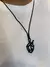 Cordão Preto Couro Fé - comprar online