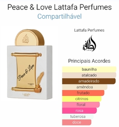 Peace & Love Lattafa Perfumes Compartilhável 100ml na internet