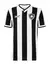 Camisa do Botafogo Home I 24/25 Torcedor Reebok Masculina - Preto e Branco