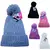 Gorro con Perla Mujer Interiror Con Piel Invierno