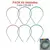 Vinchas de plastico Pack X 6 VINCHAS