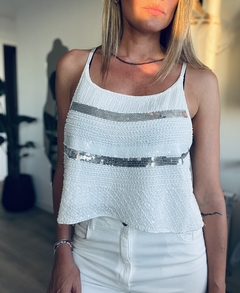 Blusa Bordada y Tiras Regulables - comprar online