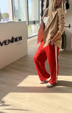 Pantalón de Lycra tipo Adidas Rojo
