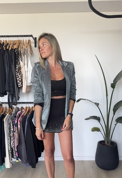 Blazer Sastrero Color Plateado - VENHER CLOTHES