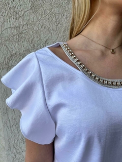 Blusa brillo collar - comprar online