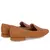 Mocassim Loafer Marrom Liso Básico Couro Usaflex - Exclusiva Comfort
