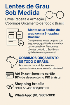 Banner da categoria Ótica  -  Lentes de Grau Personalizadas e Armações