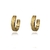 Brinco Argola Trabalhada Banhado em Ouro 18k