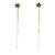 Brinco de Fio Com Estrela Banhado em Ouro 18k - comprar online