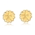 Brinco Estrela do Mar Trabalhado Banhado em Ouro 18k