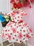 Vestido Infantil Off White Florido de Rosas Primavera Luxo (3315OV) na internet