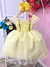 Vestido Infantil Princesa Bela e a Fera C/ Busto Trançado (3583AM) - comprar online