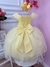 Vestido Infantil Princesa Bela e a Fera C/ Busto Trançado (3583AM) na internet