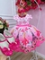 Vestido Infantil Paris Rosa e Pink Estrelas Cinto Pérolas (0037RR) na internet