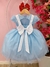 Vestido Infantil Azul Alice no País das Maravilhas Luxo (3584AB) na internet