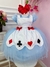 Vestido Infantil Azul Alice no País das Maravilhas Luxo (3584AB)