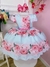 Vestido Infantil Azul Bebê Florido Primavera Cinto Pérolas (1134AZ)