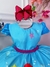 Vestido Infantil Princesa Ariel Sereia Fundo do Mar Azul (1659AZ) na internet