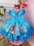 Vestido Infantil Princesa Ariel Sereia Fundo do Mar Azul (1659AZ) - loja online