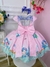 Vestido Infantil Sereia Escamas Rosa e Lilás Cinto Pérolas (2819RL) na internet