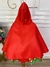 Vestido Infantil Vermelho Com Capuz (3269VM) - loja online