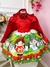 Vestido Infantil Vermelho Com Capuz (3269VM)