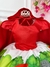 Vestido Infantil Vermelho Com Capuz (3269VM) na internet