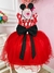 Vestido Infantil Vermelho Bolinhas C/ Broche Strass Luxo (3232VM) - SHOPPING BRASILIA ATACADO & VAREJO