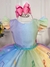 Vestido Infantil Princesa Festa Colorido Strass (4138CL)