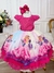 Vestido Infantil Princesa Festa Pink Peito Glitter (4136PK) - comprar online